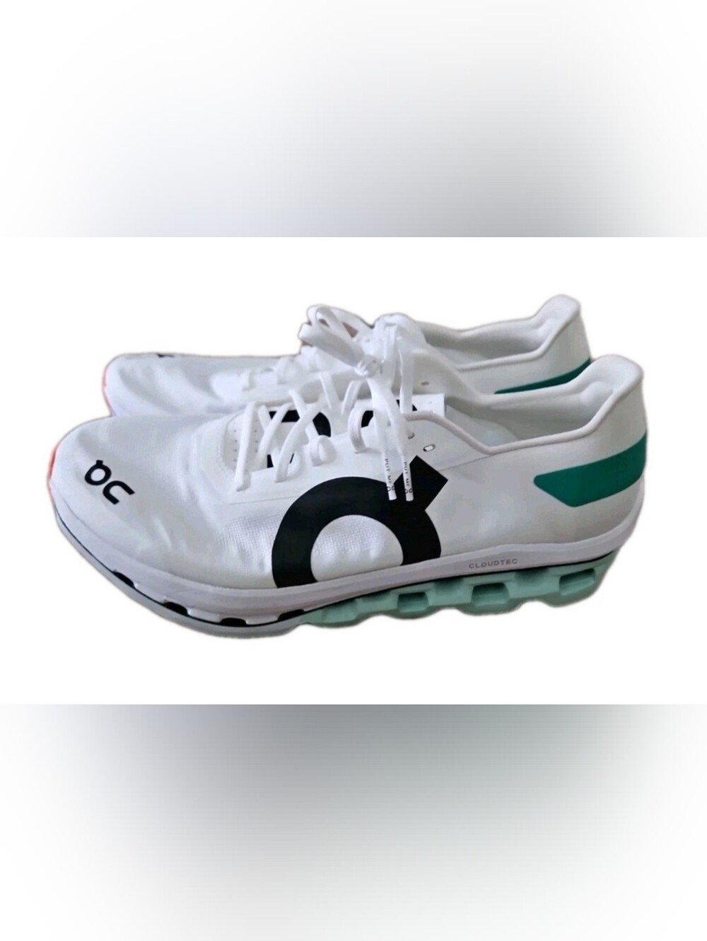 On Cloudboom Echo White Mint Running Shoes Womens 10.5 Carbon Plate NWOT - Picture 10 of 13